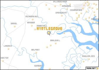 map of Myrtle Grove