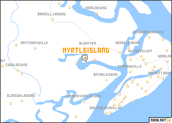map of Myrtle Island