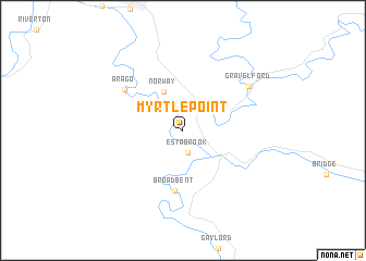 map of Myrtle Point