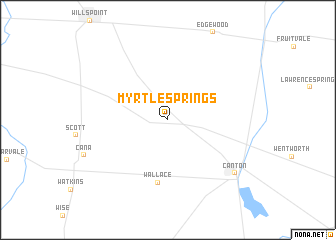 map of Myrtle Springs