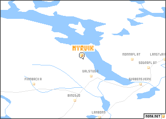 map of Myrvik