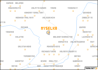 map of Myselka