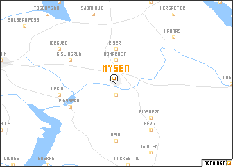 map of Mysen