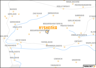 map of Myshënka