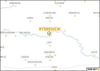 map of Myshevichi