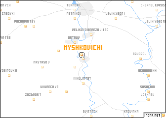 map of Myshkovichi
