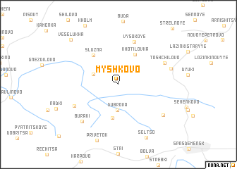 map of Myshkovo