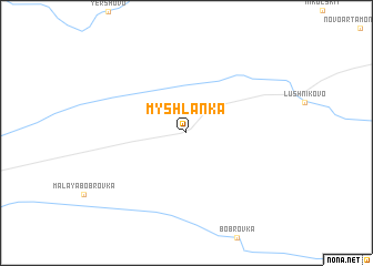 map of Myshlanka