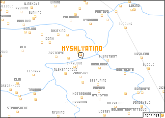 map of Myshlyatino