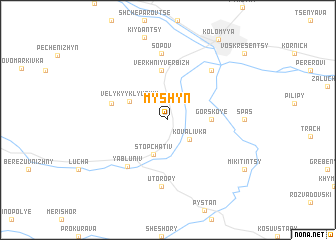 map of Myshyn