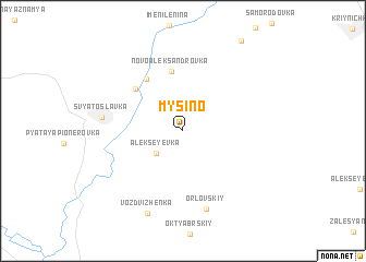 map of Mysino