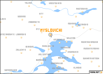 map of Myslovichi