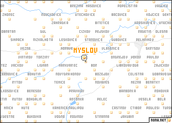 map of Myslov