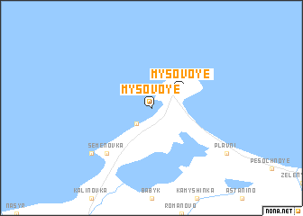 map of Mysovoye