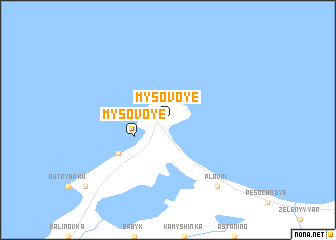 map of Mysovoye