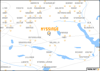 map of Myssinge