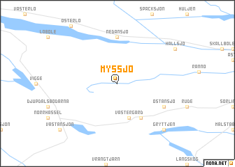 map of Myssjö