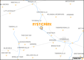 map of Mystic Park