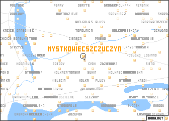 map of Mystkówiec Szczuczyn