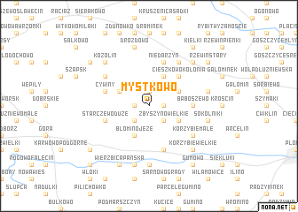 map of Mystkowo