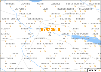 map of Myszadła