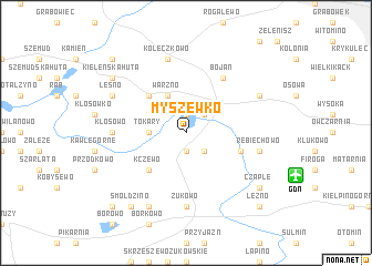 map of Myszewko