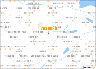 map of Myszewko