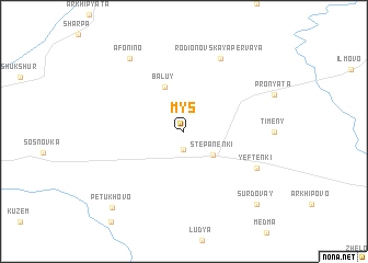 map of Mys