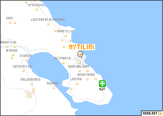 map of Mytilíni