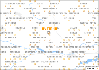 map of Mýtinka