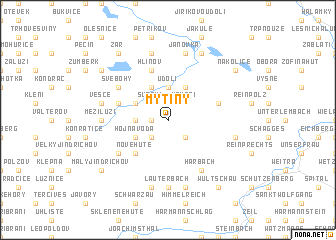 map of Mýtiny