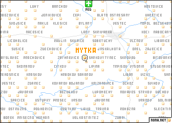 map of Mýtka