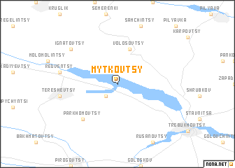 map of Mytkovtsy