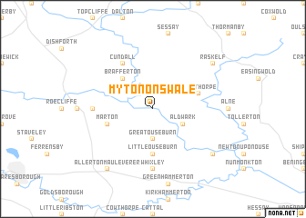 map of Myton on Swale