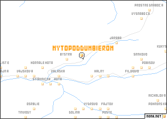 map of Mýto pod Ďumbierom