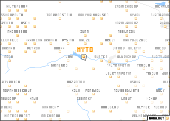map of Mýto