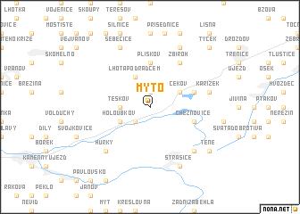 map of Mýto
