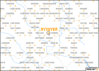 map of Mỷ Xuyên