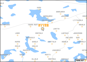 map of Myyrä