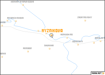 map of Myznikova