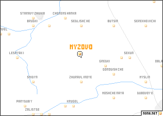 map of Myzovo