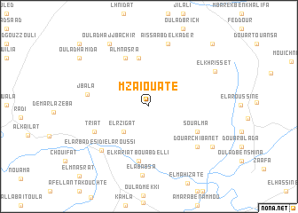 map of Mzaiouate