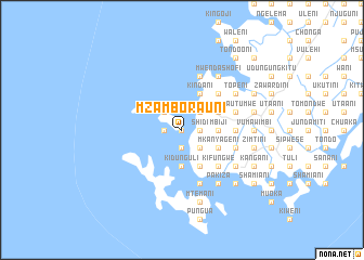 map of Mzamborauni