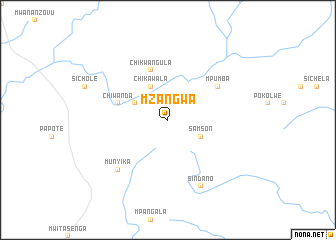 map of Mzangwa