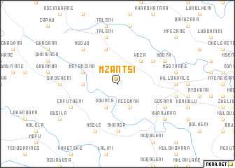 map of Mzantsi