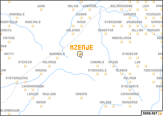 map of Mzenje