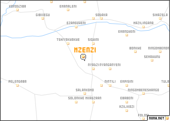 map of Mzenzi