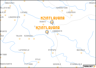 map of Mzintlavana