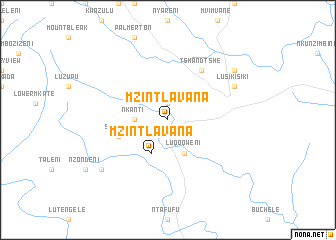 map of Mzintlavana