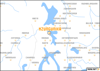 map of Mzungunika